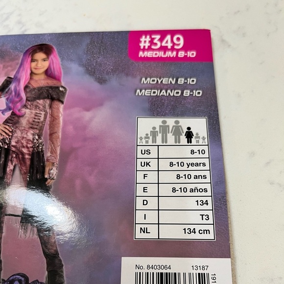 Disney Descendants 3 Mal Costume - Purple and Black - Picture 6 of 7